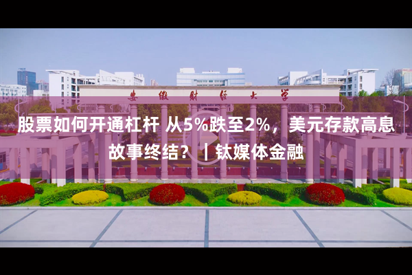 股票如何开通杠杆 从5%跌至2%，美元存款高息故事终结？｜钛媒体金融