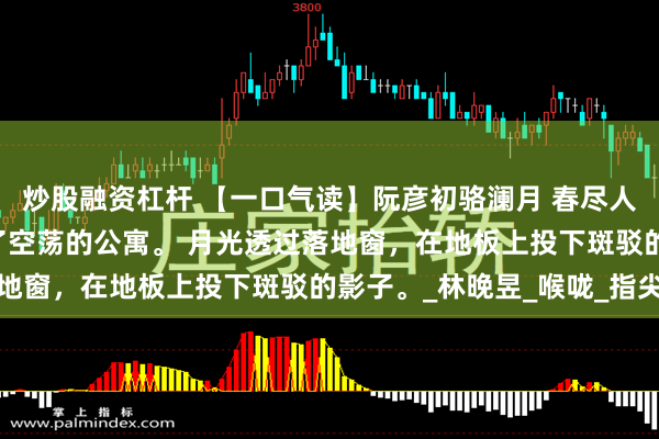 炒股融资杠杆 【一口气读】阮彦初骆澜月 春尽人不归 阮彦初独自回到了空荡的公寓。 月光透过落地窗，在地板上投下斑驳的影子。_林晚昱_喉咙_指尖