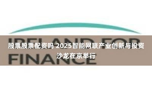 股票股票配资吗 2025智能网联产业创新与投资沙龙在京举行