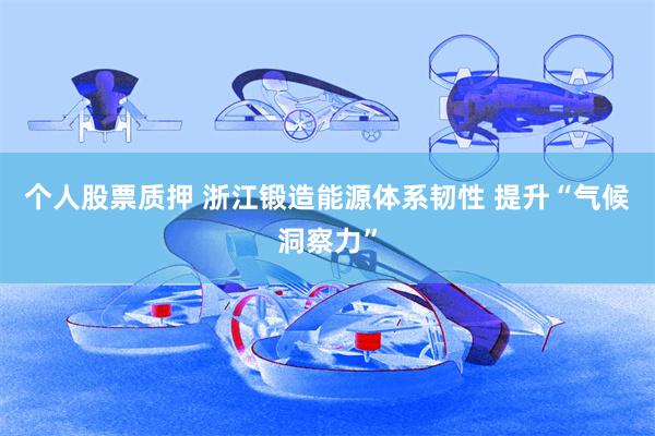个人股票质押 浙江锻造能源体系韧性 提升“气候洞察力”