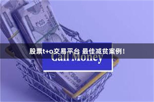 股票t+o交易平台 最佳减贫案例！